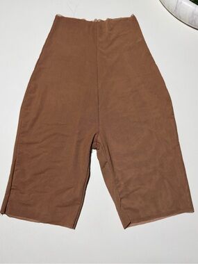 JLUXLABEL Nina Mesh Shorts Brown High Waisted Size M NWOT